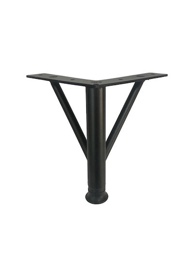 Firkete Ayak Metal 15 Cm Mat Siyah Mobilya Koltuk Ayağı
