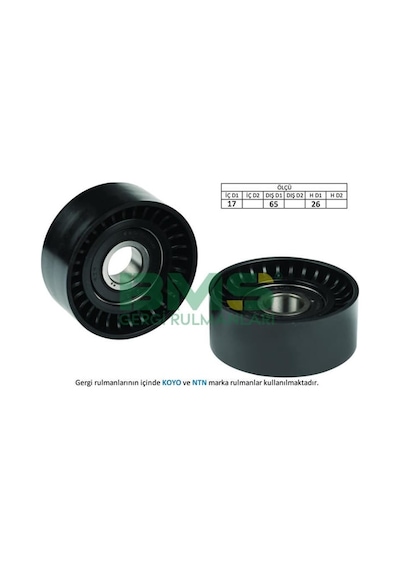 BMS 18 Alternatör V Kayış Gergi Rulmanı CLIO Kangoo Megane 1.5D Alfa 156 166 2.0 2.5 3.0 V6
