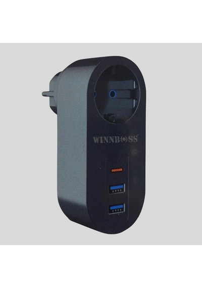 2 Usb,1 Type-c Girişli 1&amp Apos Li Çocuk Korumalı,ısıya Karşı Dayanıklı 2500watt Termal Akım Korumalı Priz 0 - 2 M