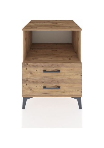 Kronos Komodin Tek Raflı 2 Çekmeceli 60x59x80 Çam-çam Atlas Çam
