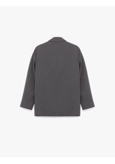 Koton Uzun Kollu Viskon Karışımlı Kruvaze Yaka Oversize Blazer Ceket Antrasit 6wak50050uw Antrasit Koton Uzun Kollu Viskon Karışımlı Kruvaze Yaka Oversize Blazer Ceket Antrasit 6wak50050uw Antrasit