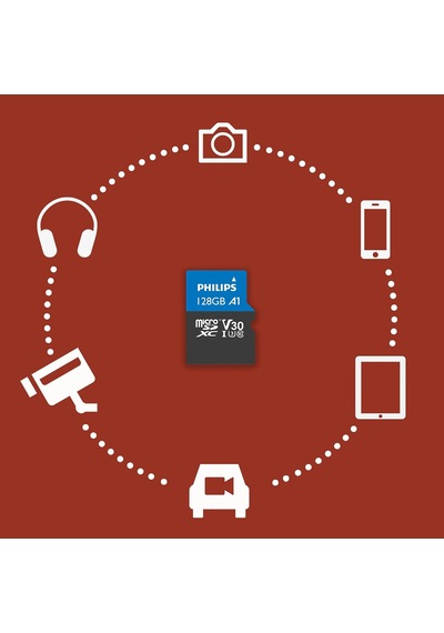 Micro Sdxc Kartı 128 Gb, Class 10 Uhs-ı U3 4k, Adaptör