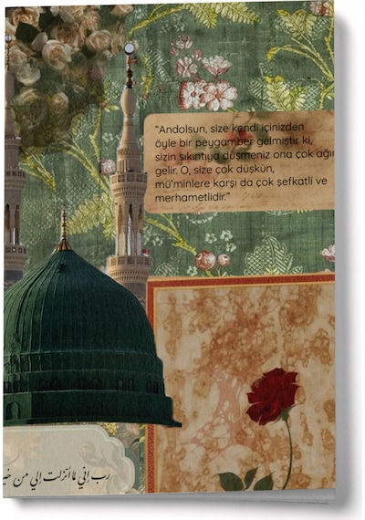 Kolaj Serisi - Ey Sevgili Mini Defter Çok Renkli