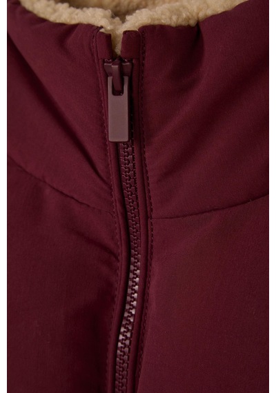 Defacto Yarım Balıkçı Yaka Mont Kız Çocuk H8014a826aubr170 Bordo-br170