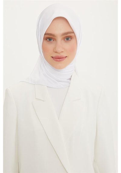 Armine Düz Twill Eşarp - Beyaz 147 - Beyaz 147