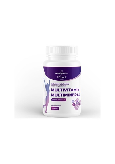Yetişkin Kadınlar İçin Multivitamin Ve Multimineral İçeren Takviye Edici Gıda 120 Kapsül