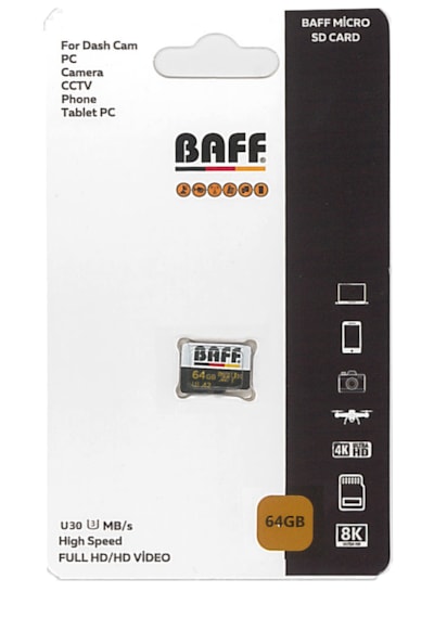 Baff 64gb Hafıza Kartı Video Kayıt Destekli Uhs-ı U3 A2