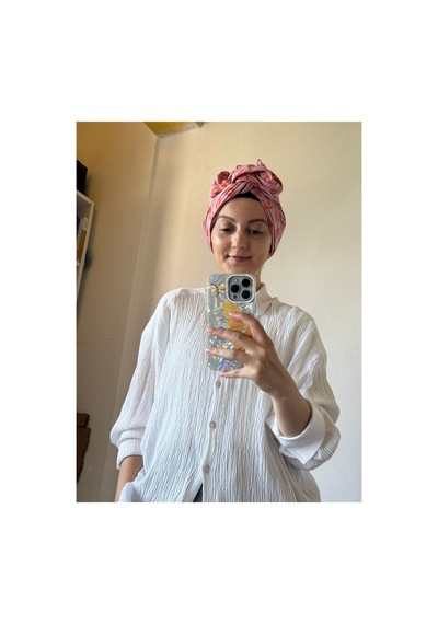 Öpücük Desenli Telli Saç Bonesi Çok Renkli - 882946459 Çok Renkli - 882946459 Çok Renkli