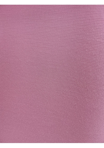 Büyük Beden Polo Yaka Metal Aksesuar Detaylı Rahat Kalıp Kadın Bluz Pembe