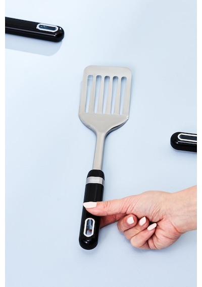 Karaca  Mastermaid Oluklu Spatula Siyah