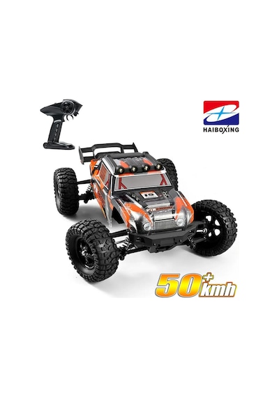 Haıboxıng Rc 1/12 901 Firebolt 50+ Km/h Sürat 4x4 Uzaktan Kumandalı Rc Model Araba Rtr Elektrikli 4wd Offroad Truck Turuncu