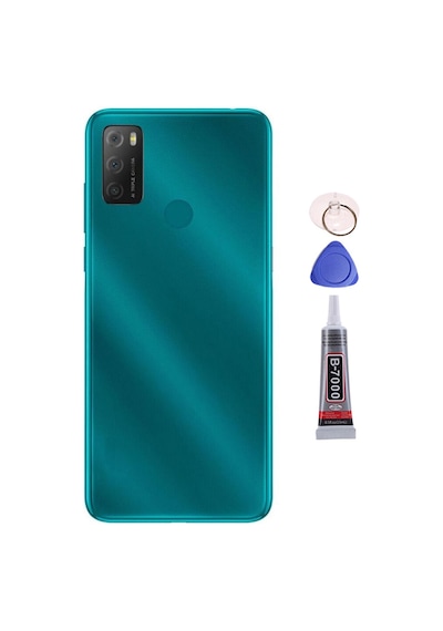 Tcl 20e Yeşil Arka Kapak Batarya Kapağı Pil Kapağı Yapışkan Ve Sökme Aparatıyla Beraber Full Set Yeşil