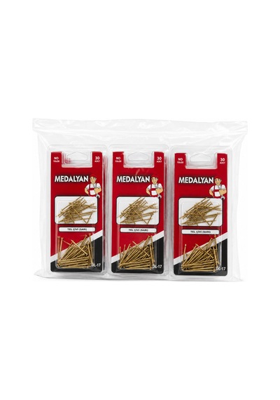360 Adet 10x30 Sarı Tp Çelik Tel Çivi 12x30pcs Bx40 1