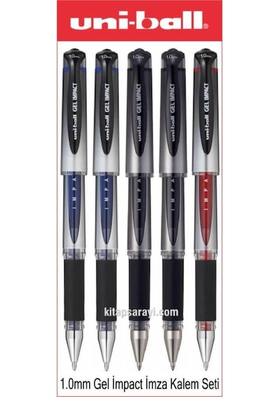 Uniball Jel Impact 1.0 Mm Imza Kalemi Seti 5 Adet Um-153s Diğer