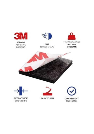 Hobialem 3m Yapışkanlı Etiket Magnet Tabaka Mıknatıs 30 Parça - 3x3 Cm Magnet