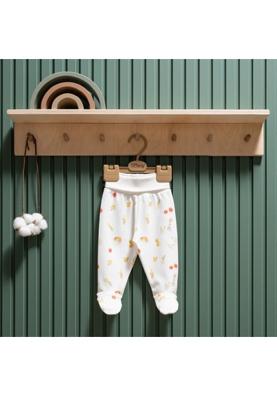 Tiffany Baby & Kids Tiffany Baby Strawberry Organik Theme Patikli Pantolon 45007 Ekru