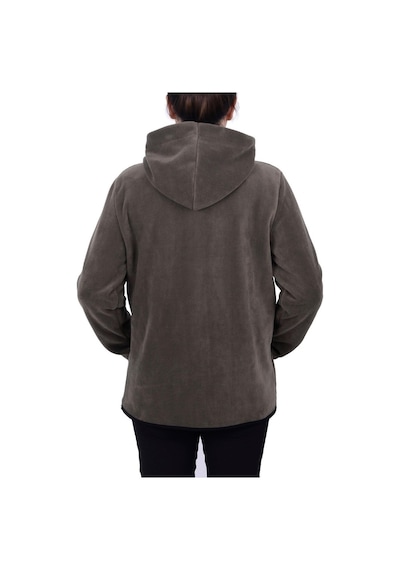 Ghassy Co.Kadın Kapşonlu Fermuarlı Polar Sweatshirt 152529819