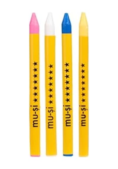 Buhar Ile Uçan Çizgi Kalemi Renkli 4 Adet 124-Pembe