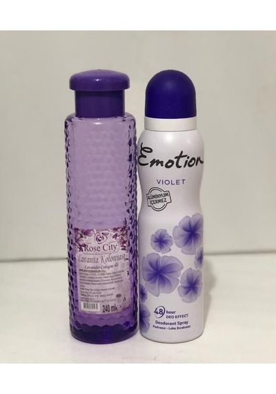 Rose City Lavanta Kolonyası 240 Ml Alana Emotion Violet Deodorant 150 Ml Hediye
