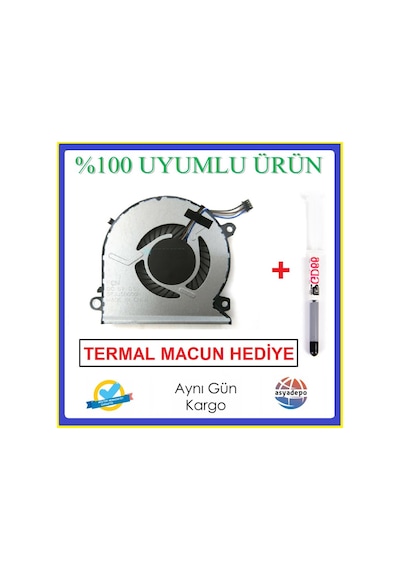HP Uyumlu Pavilion Power 15-Cb002Nt Fan Cpu İşlemci Fanı