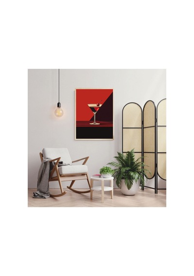 Poster Ahşap Çerçeveli Oturma Odası Salon Mutfak Dekoratif Tablo Çok Renkli - 812324296 Çok Renkli