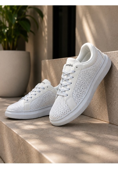 Günlük Rahat Taban Bağcıklı Sneaker Spor Ayakkabı Buz