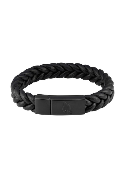 Zippo Braided Leather Bracelet 20cm