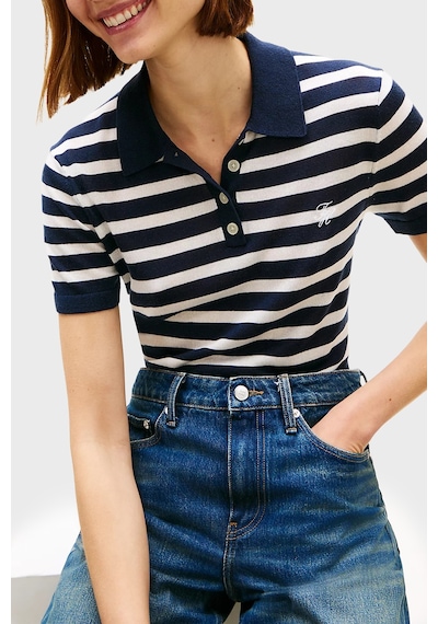 Tommy Hilfiger Çizgili İpek Karışımlı Kısa Kollu Düğmeli Polo Yaka Kazak Bayan Polo Yaka Kazak Ww0ww48503 0a5 Lacivert-beyaz Tommy Hilfiger Çizgili İpek Karışımlı Kısa Kollu Düğmeli Polo Yaka Kazak Bayan Polo Yaka Kazak Ww0ww48503 0a5 Lacivert-beyaz