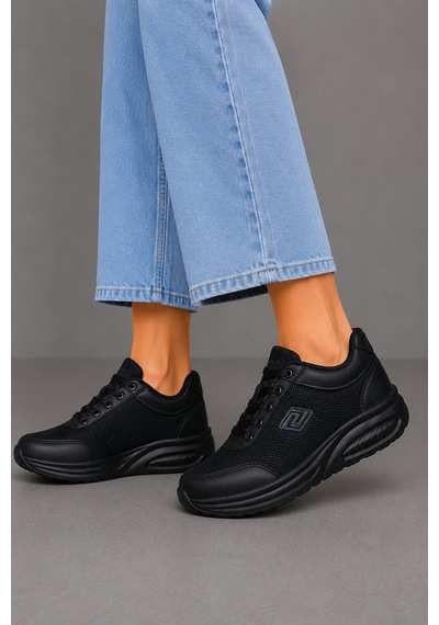 Bluefeet Prl Siyah Anorak Kadın Sneaker Spor Ayakkabı