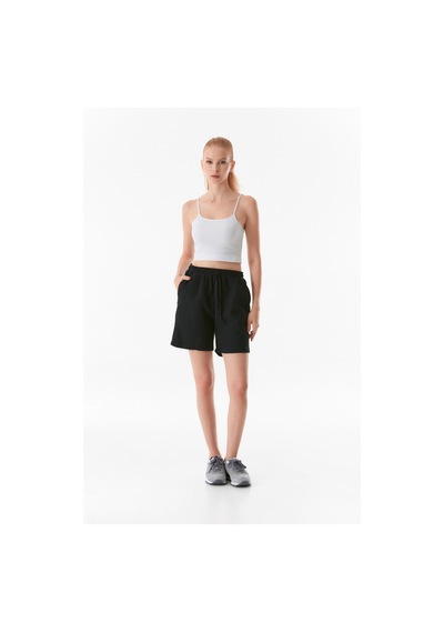 Fullamoda Fitilli İp Askılı Crop Büstiyer 24ygb650211071-beyaz 24YGB650211071-Beyaz