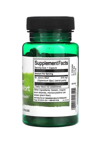 Full Spektrumlu St. John's Wort, 375 Mg, 60 Kapsül