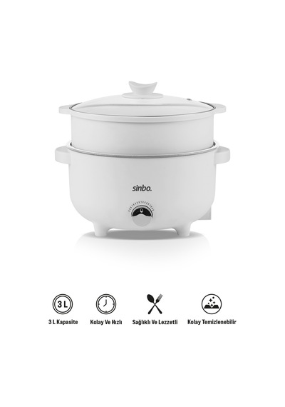 Sinbo SCO-5061 3 L 700 W Buharlı Pişirici