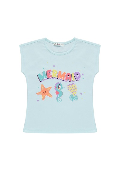 Civil Girls Mermaid Baskılı 10-13 Yaş Pijama Takımı - Yeşil Açık Mint