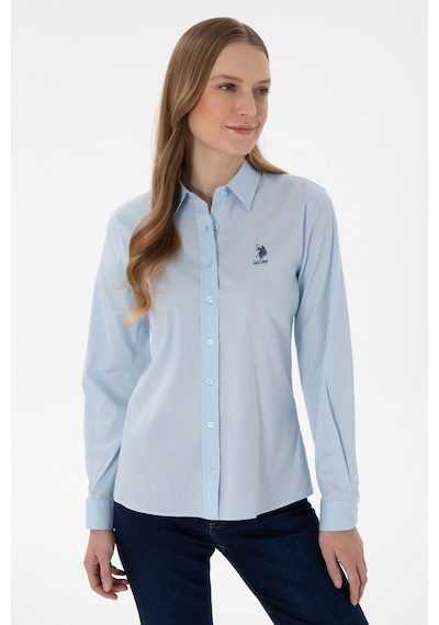 U.s. Polo Assn. Kadın Açık Mavi Gömlek Basic 50298091-vr003 Acık Mavı Açık Mavi