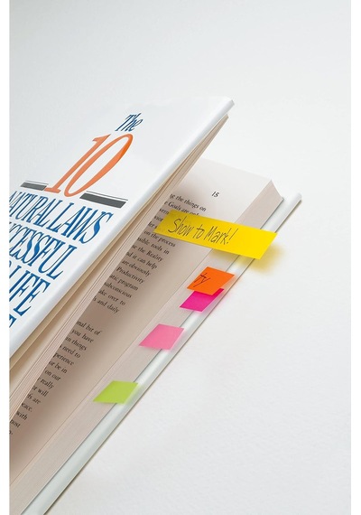 Page İ Aretleri, Be Assorted Ultra Colors, 5 Pads Of 100 Strips/paket