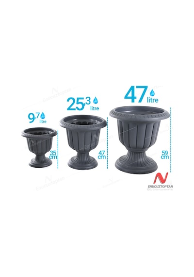 Serinova N002 Nergis Saksı 25.3 Litre | Id1424