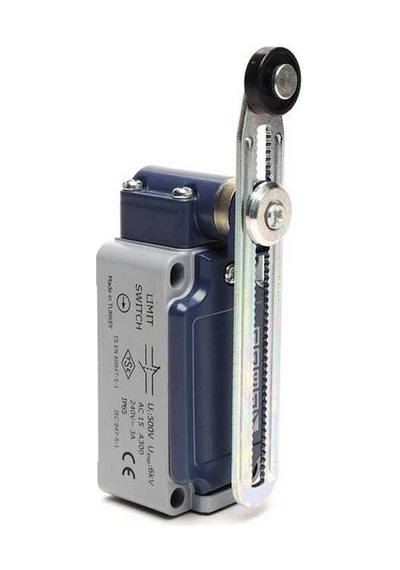 Emas L52K13MEP123 L52 Metal Gövde 18 mm Plastik Ayarlanabilir Kollu Makara Ani Hareketli 1NO+1NC Sınır Şalter