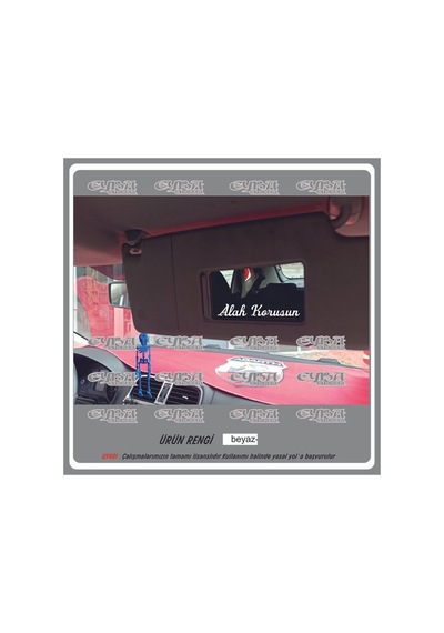 Allah Korusun Güneşlik Ayna Yazısı Araba-motosiklet Cam Etiket Sticker