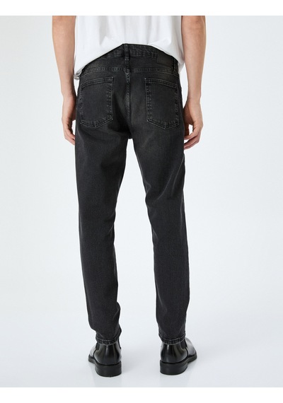 Koton Tapered Fit Kot Pantolon - Joe Jean Siyah 5wam40152ıd Siyah