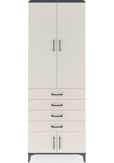 Arges Dolap 4 Raflı 4 Çekmeceli 4 Kapaklı 88x30x243 Antrasit-aytaşı Antrasit Arges Dolap 4 Raflı 4 Çekmeceli 4 Kapaklı 88x30x243 Antrasit-aytaşı Antrasit