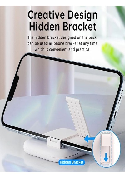 Aynalı, Standlı 8 İn 1 Çok İşlevli Type-c, Usb, Micro Lighting Po