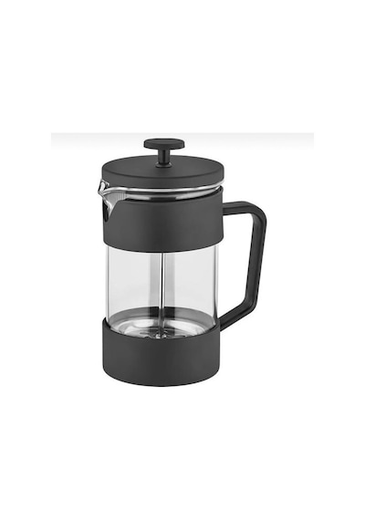 French Press Bitki Çayı Demleme Bardağı 400 Ml Siyah
