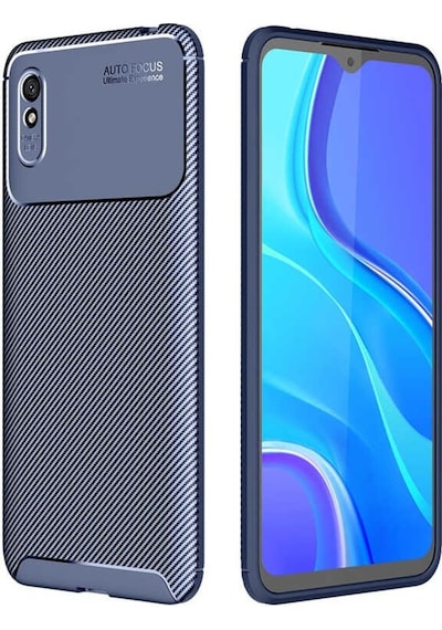 Xiaomi Redmi 9A Kılıf Negro Karbon Dizayn Silikonnano Glass