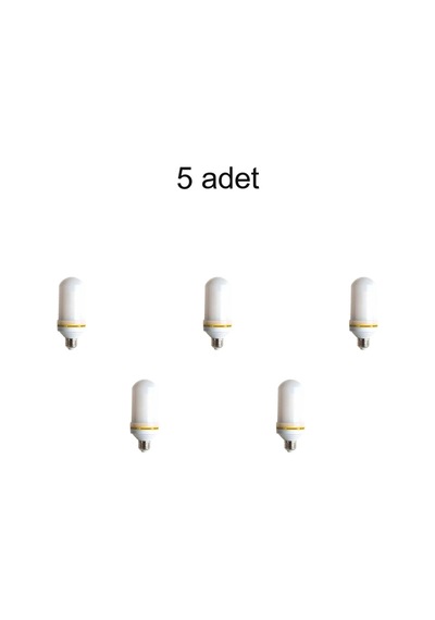 Ct-4059 5w Alev Led Ampül Amber 5 Adet