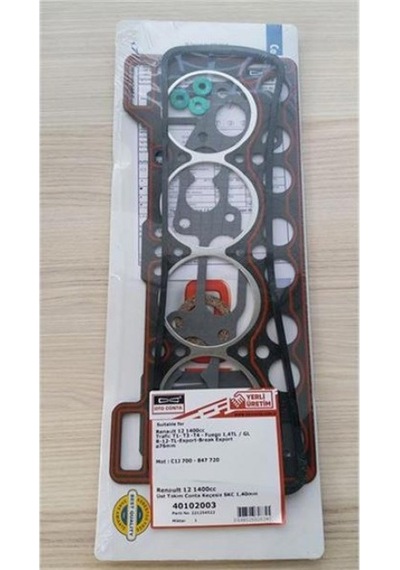 Depomıx Üst Takım Conta Kecesiz-subap Lastiksiz R12 1400