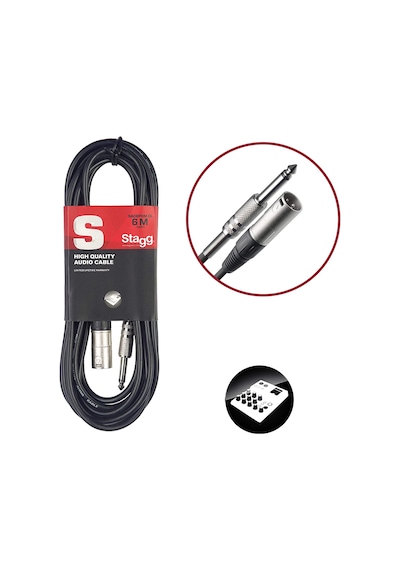 Stagg Sac6Pxm Dl 6 Mt Dişixlr-Line 6 Mt Kablo
