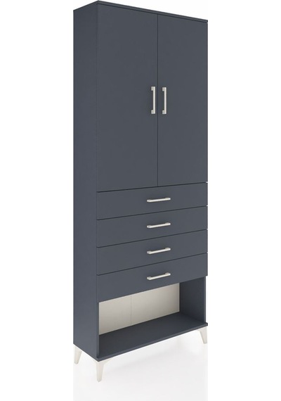 Arges Dolap 88x30x221 Antrasit-antrasit Antrasit