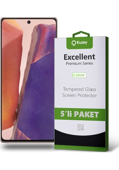 Samsung Galaxy Note 20 ile Uyumlu Temperli Ekran Koruyucu Kırılmaz Cam Ekonomik 5'li Paket Samsung Galaxy Note 20 ile Uyumlu Temperli Ekran Koruyucu Kırılmaz Cam Ekonomik 5'li Paket