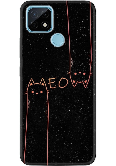Realme C25 Kılıf Desenli Meow 1657