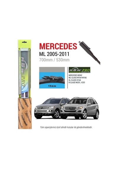 Mercedes Ml W164 W166 Rbw Pro Muz Silecek 2005-2011